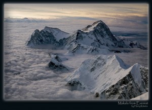 Makalu from 3rd step on Everest