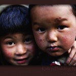 Nepali boys, Khumbu Valley