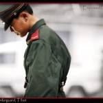 Chinese border guard at Nepal -Tibet border © ExposedPlanet.com Images, all rights reserved